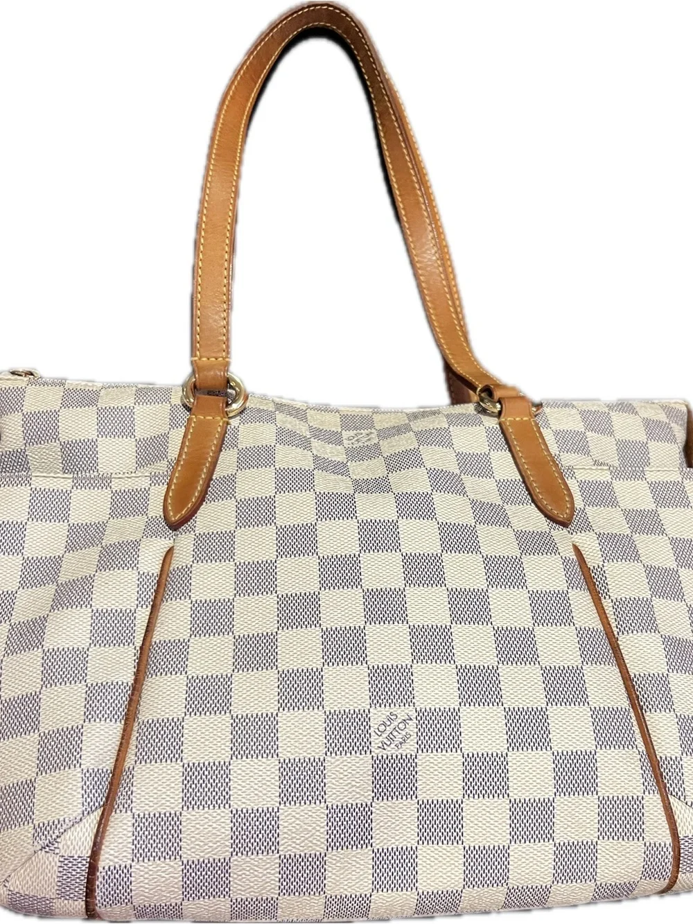 Authentic Louis Vuitton Totally PM Damier Azur Tote - Entrupy Certified